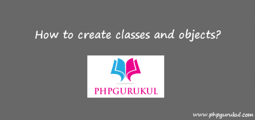 how to create classes and objects in php