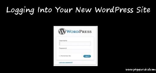 Logging Into Your New WordPress Site