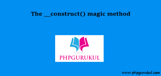 Construct Magic Method