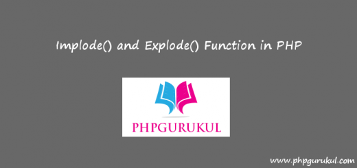 explode and implode in php