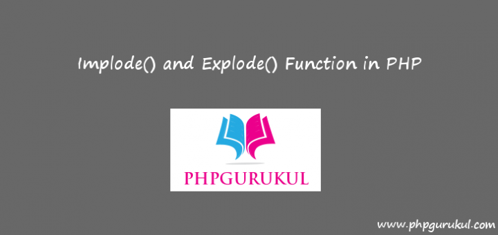 explode and implode in php