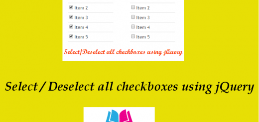 Select Deselect all checkboxes using jQuery