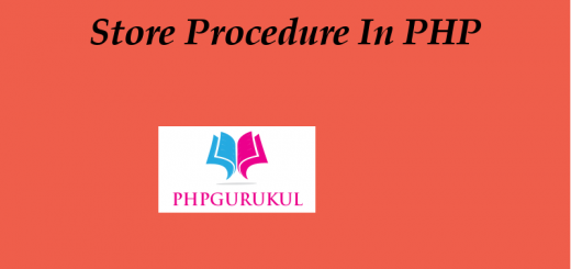 Store Procedure in php