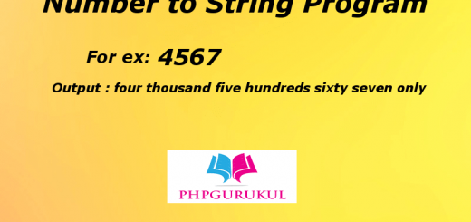 Convert Number to String in PHP