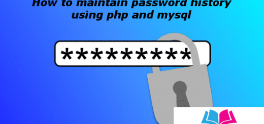 how to maintain password history in php
