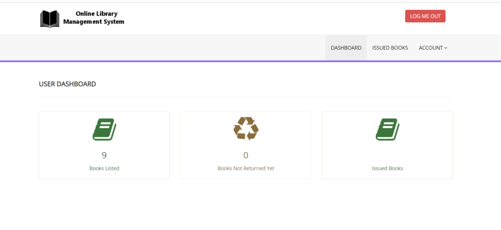 Online Library Management System in php free Download with source code