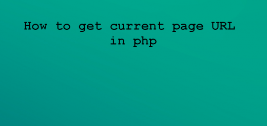 How to get current page URL in php
