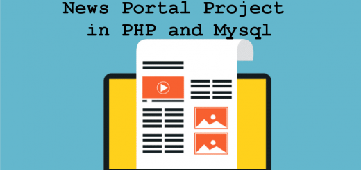 News Portal Project in PHP and MySql