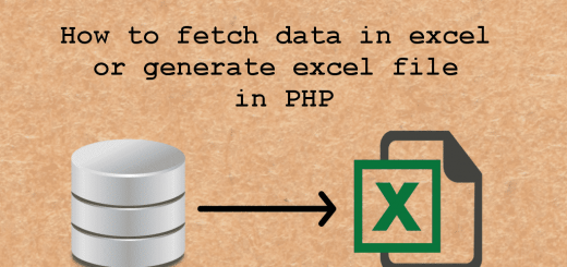How to fetch data in excel or generate excel file in PHP