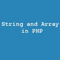 String and Array in PHP(E-Book)