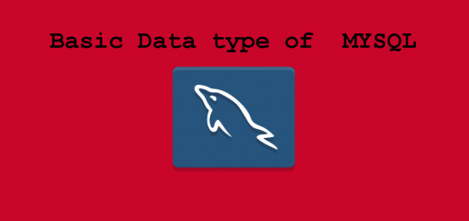 Basic Data type of MYSQL