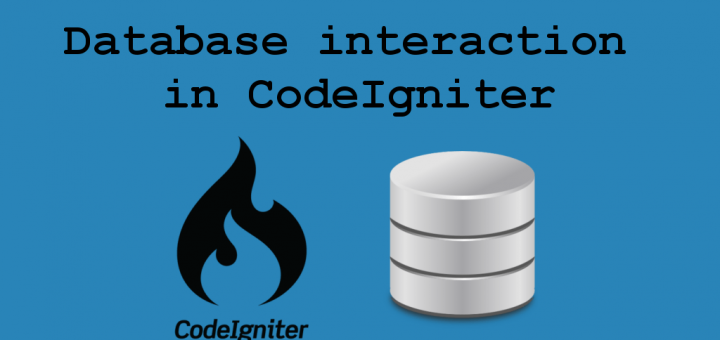Database interaction in CodeIgniter