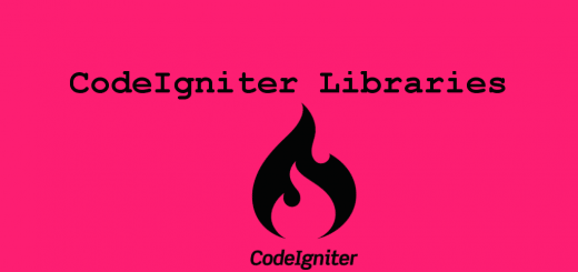 codeIgniter Libraries