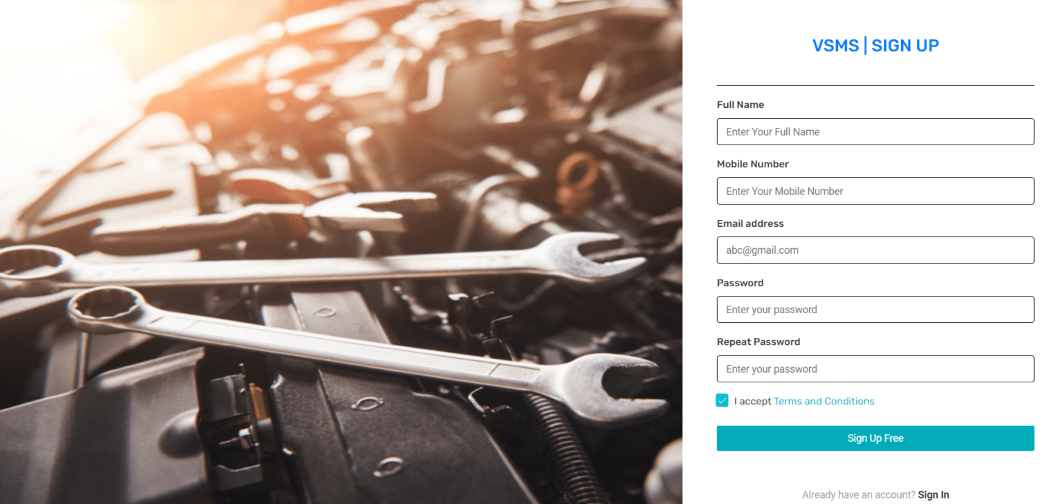 Vehicle Service Management System Using PHP and MySQL Projects Download