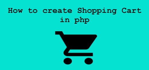 How to create shopping cart in php