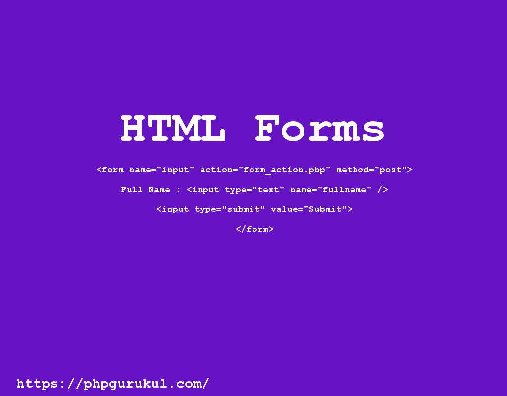 html form selection as element