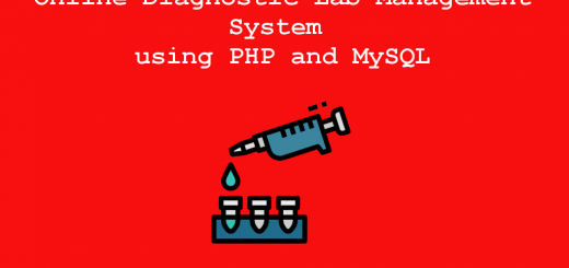 Online Diagnostic Lab Management System using PHP and MySQL project