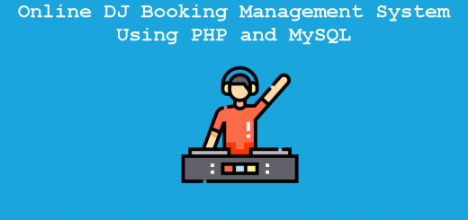 Online DJ Booking Management System Using PHP and MySQL