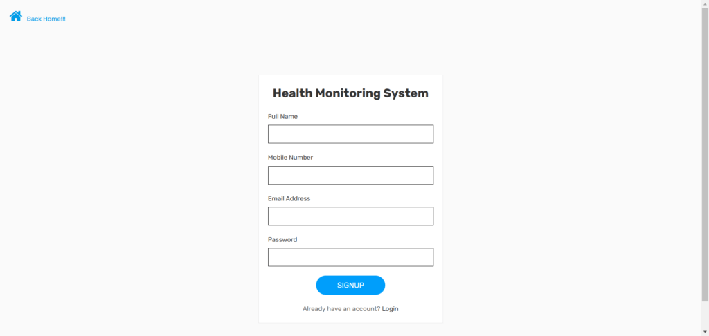 Health-Monitoring-Management-System-Sign-up-Page