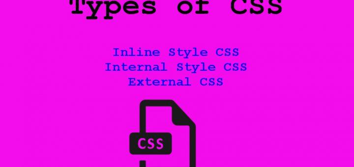 types of css