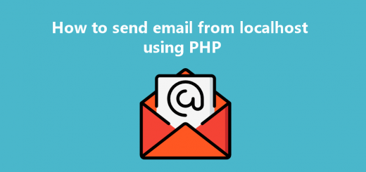How to send email from localhost using PHP