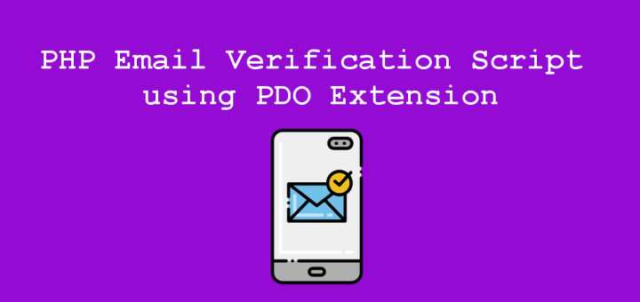 PHP Email Verification Script using PDO Extension