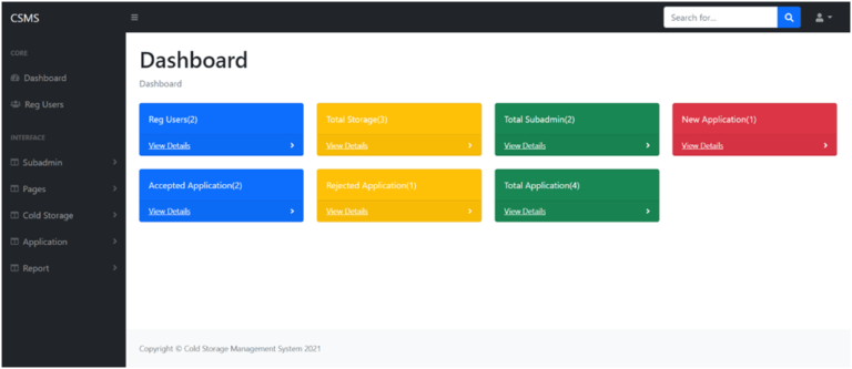 Cold Storage Management System in PHP | Cold Storage Management Project ...