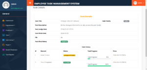 Employee Task Management System in PHP | Employee Task Management Project