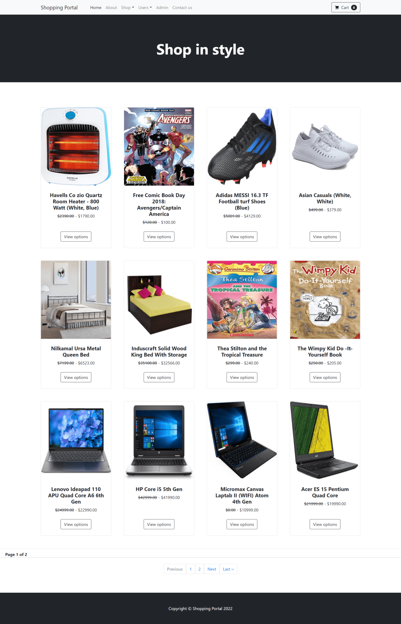 Online Shopping Portal Project Pro Version in PHP Download