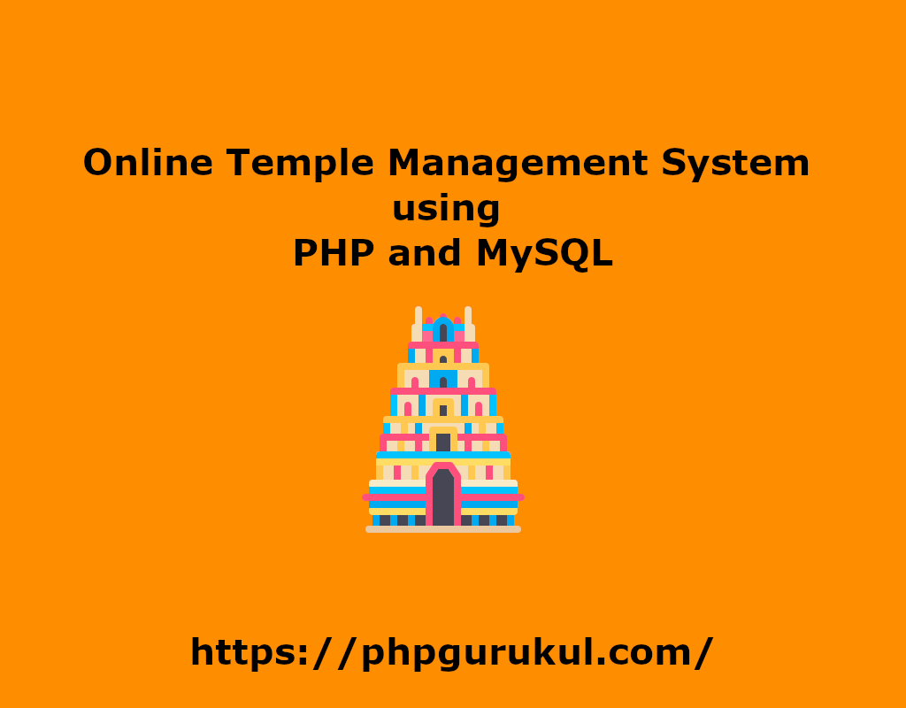 Online Temple Management System in PHP Temple Management Project