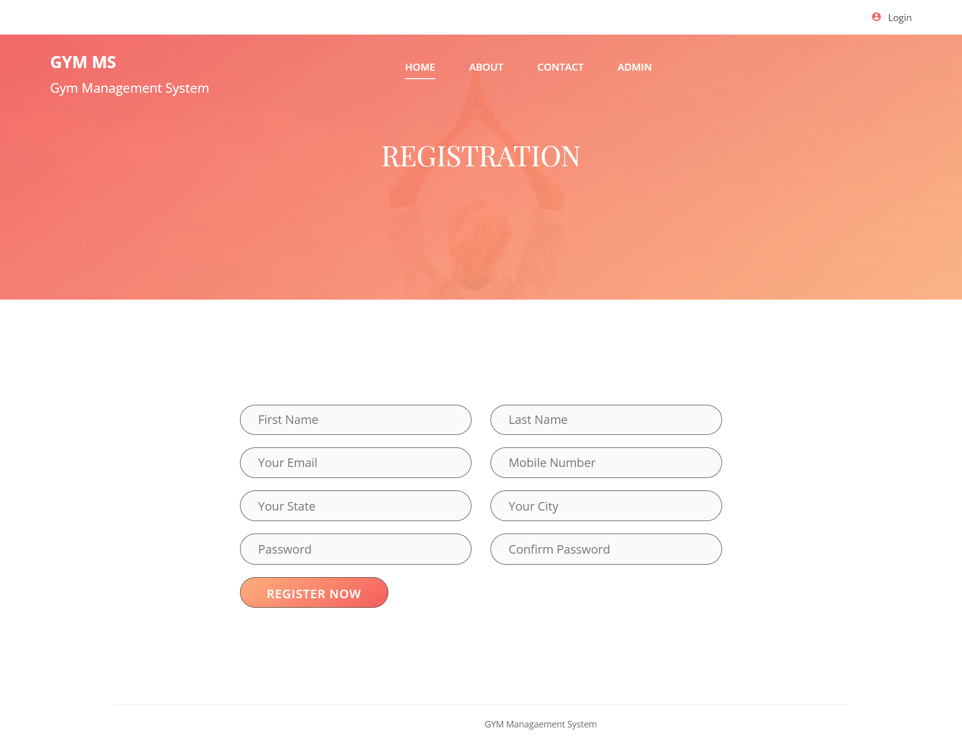GYM Management System using PHP and MySQL LaptrinhX