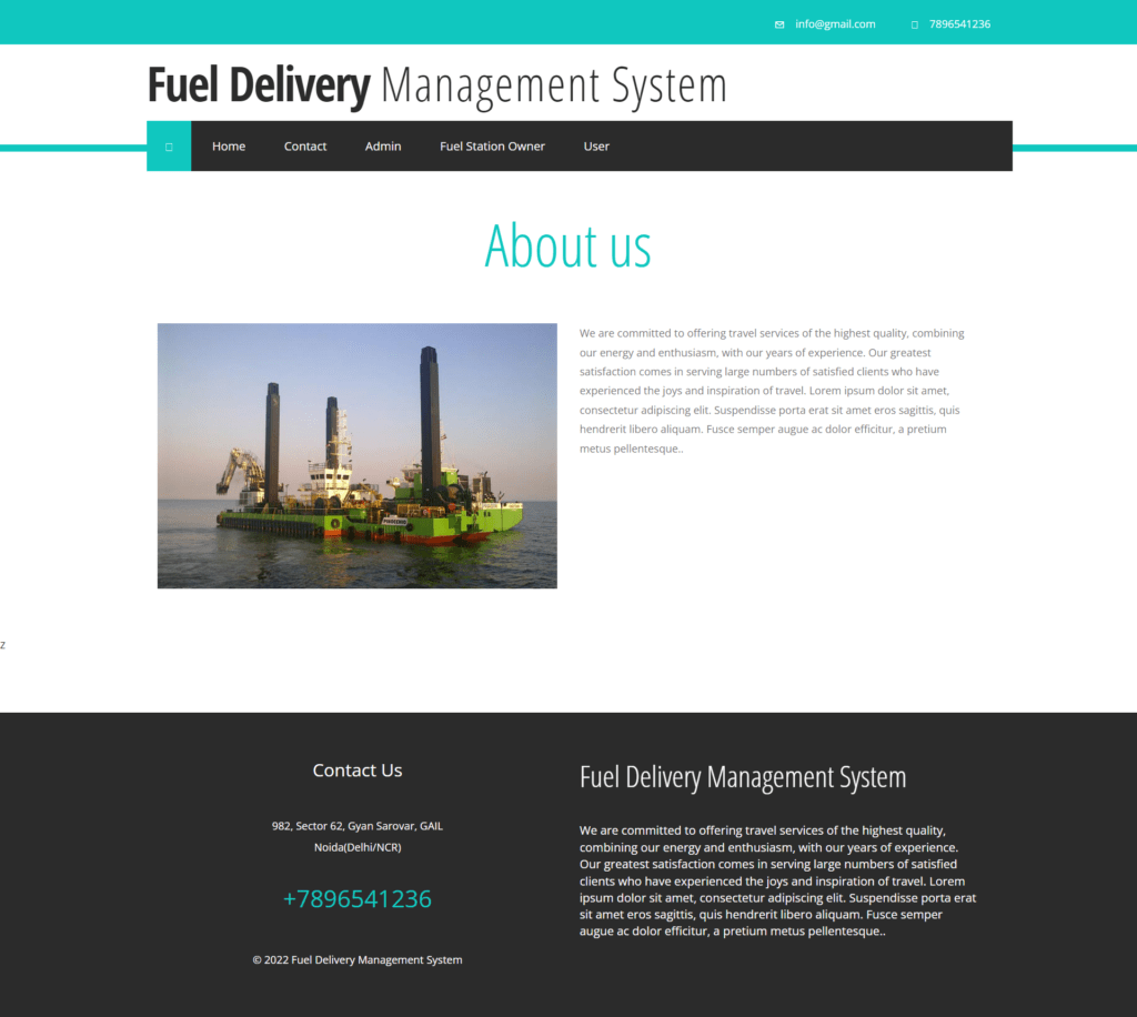 Fuel Delivery Home Page