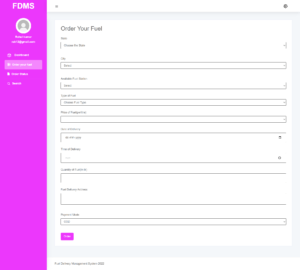 Fuel Delivery Management System in PHP | Fuel Delivery Management ...