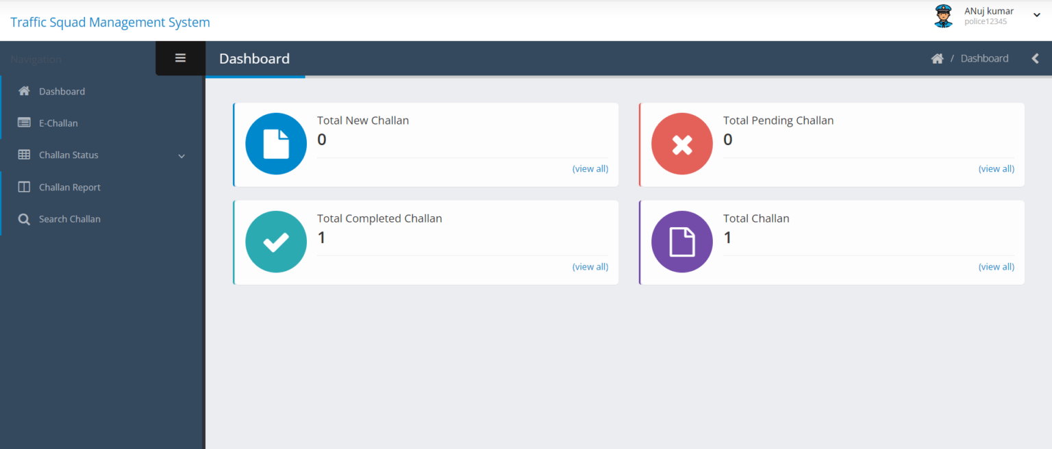 Traffic Squad Management System | Traffic Squad Management Project in ...