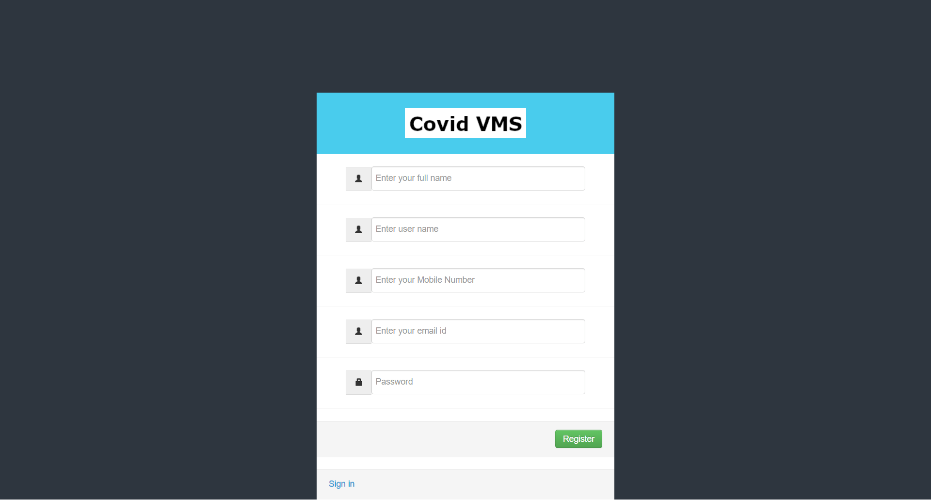 Covid Vaccination Management System in PHP | Covid Vaccination ...