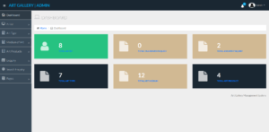 Art Gallery Management System in PHP | online Art Gallery Management ...