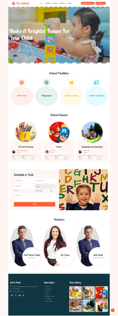 Preschool Home Page