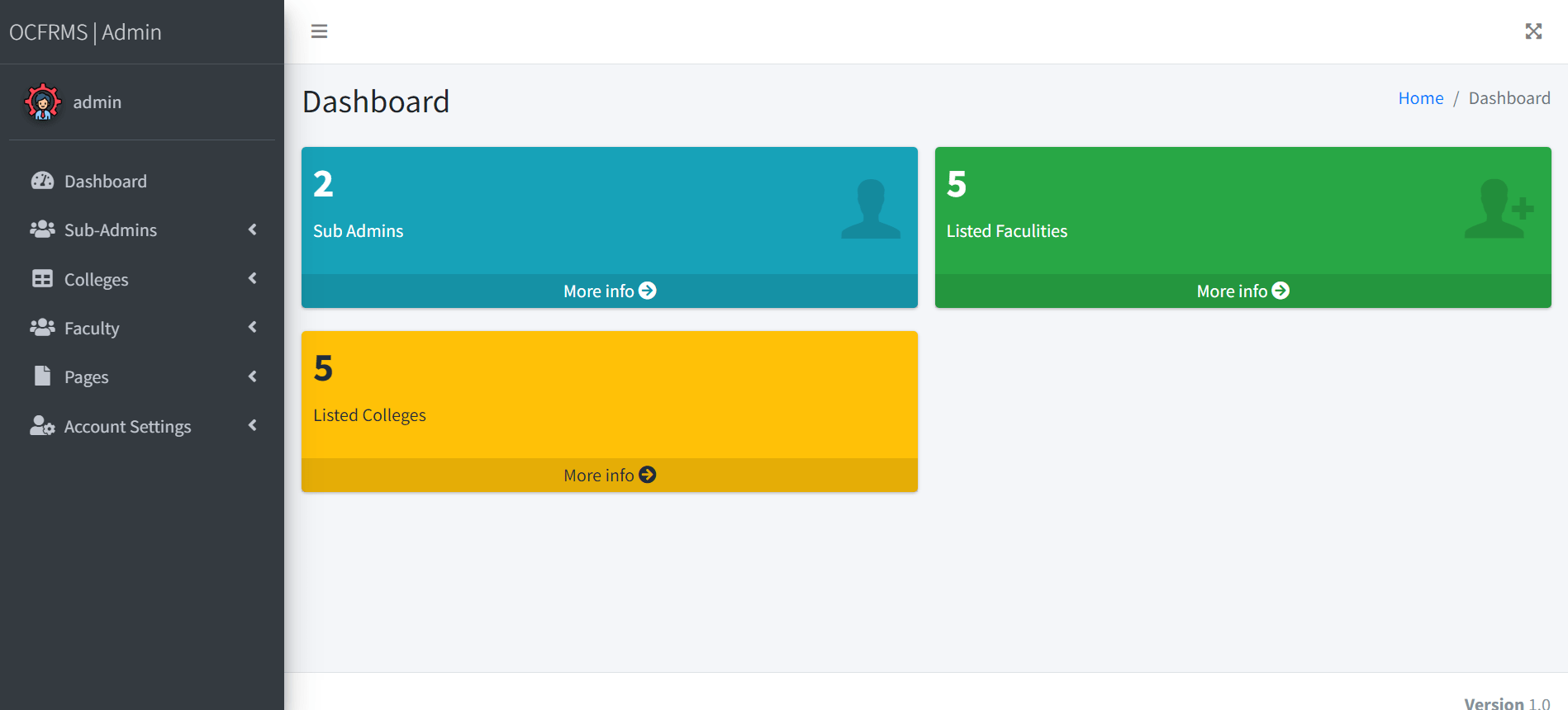Online College Faculty Record Management System Project College