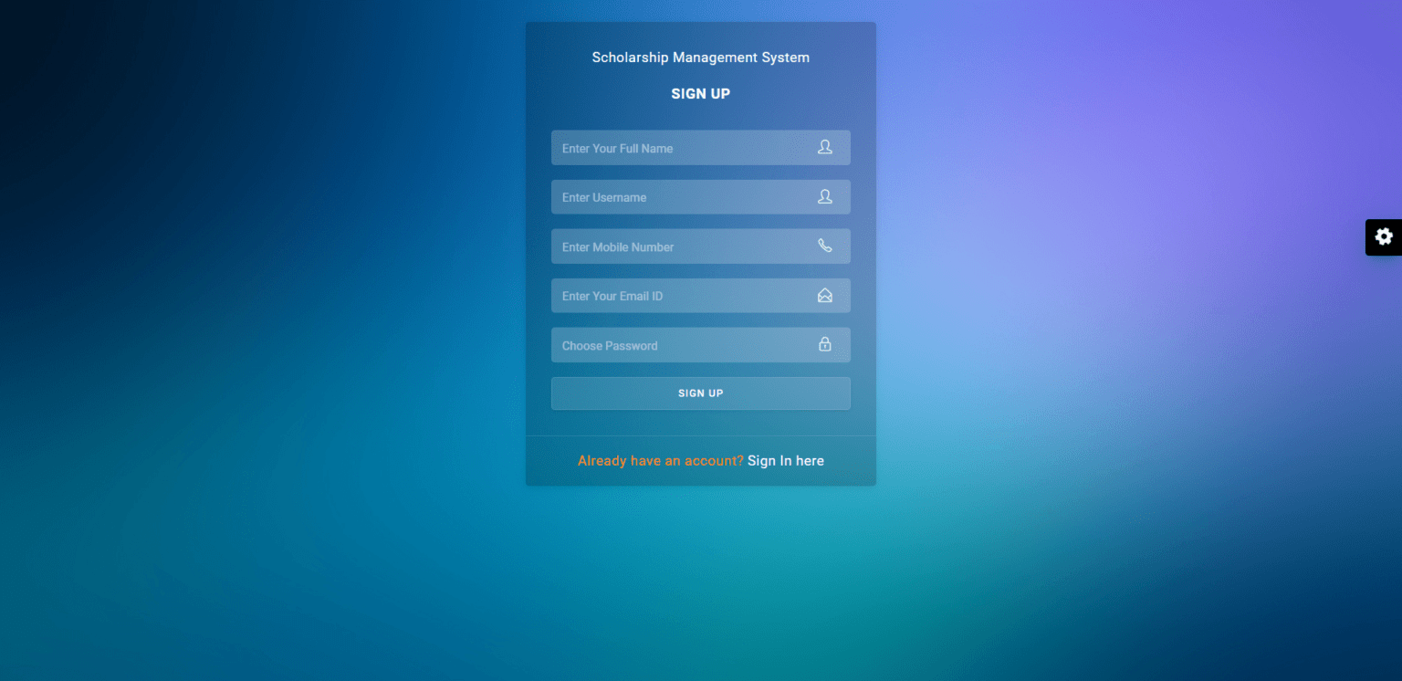Scholarship Management System Project in PHP | Scholarship Management ...