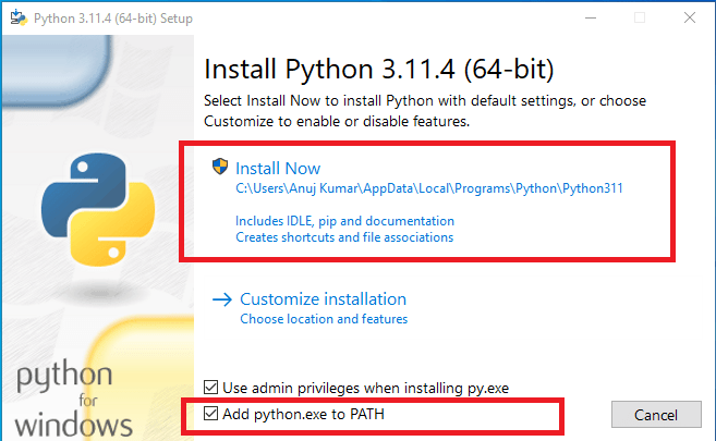 Python Installation - PHPGurukul