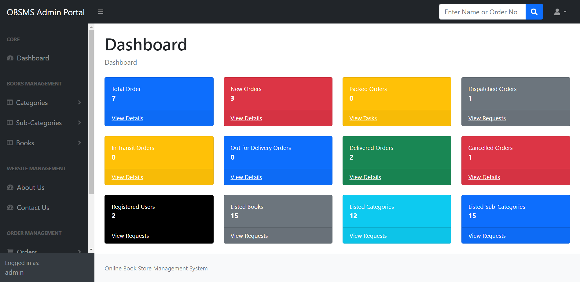 Online Book Store Management System in PHP Online Book Store Management