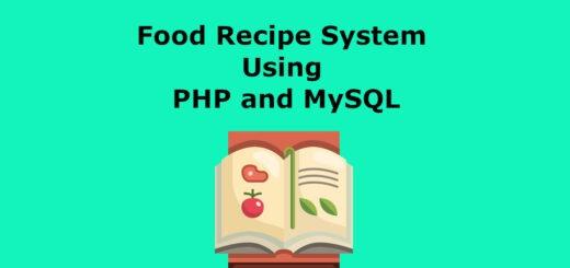 food-recipe-system-php-project