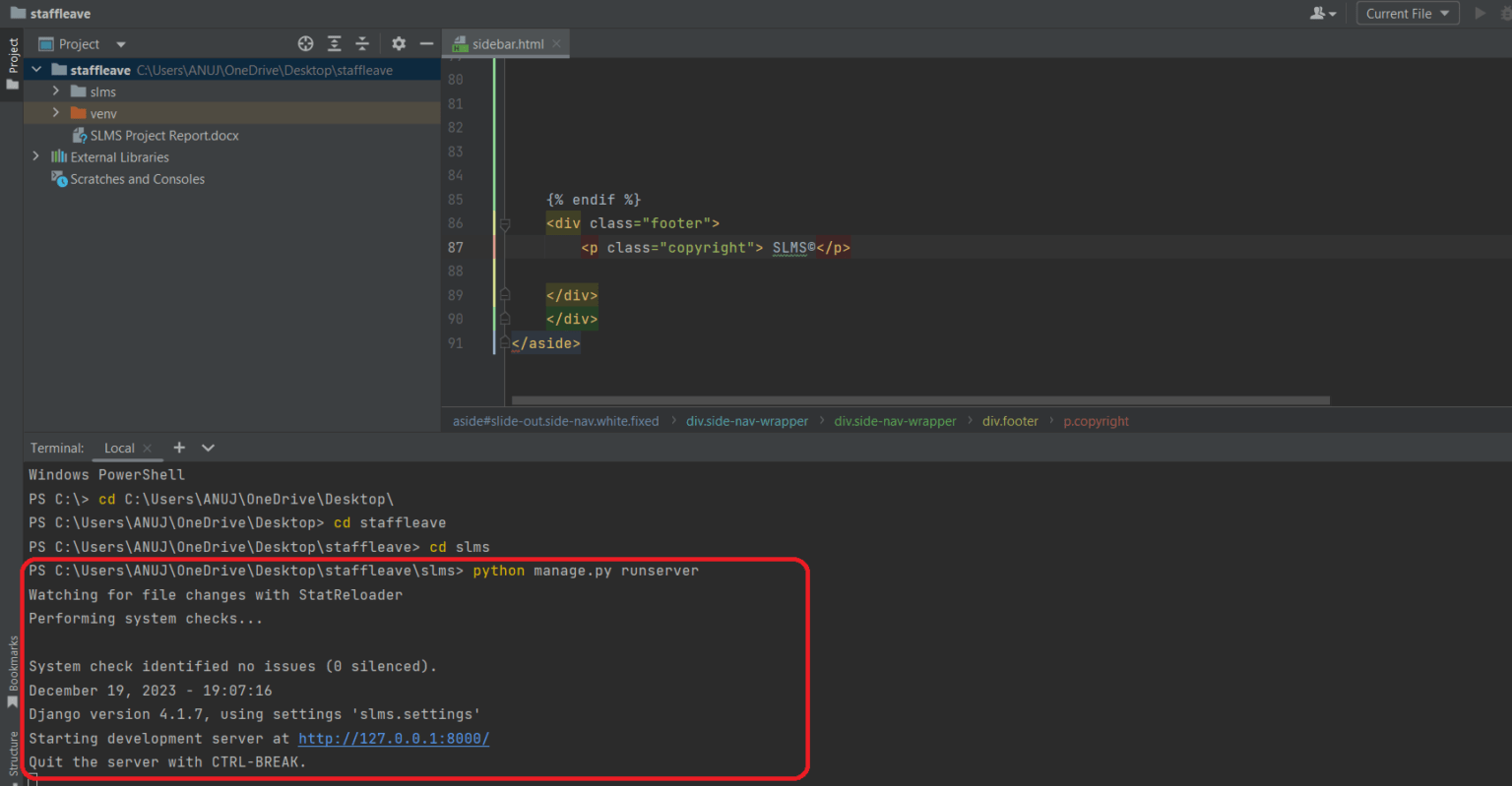 Staff Leave Management System Django Python | Staff Leave Management ...