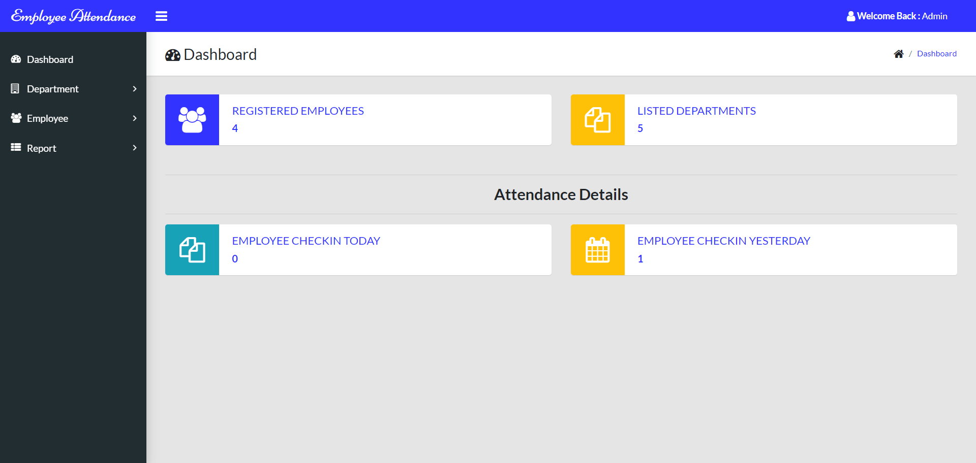 Employee Attendance Management System Project | Employee Attendance ...