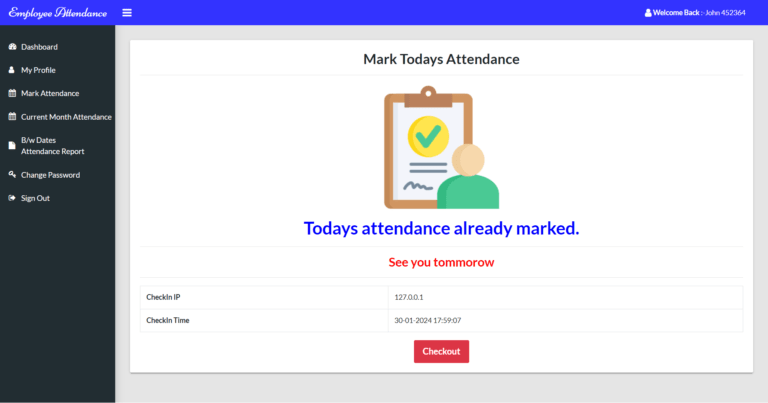 Employee Attendance Management System Project | Employee Attendance ...