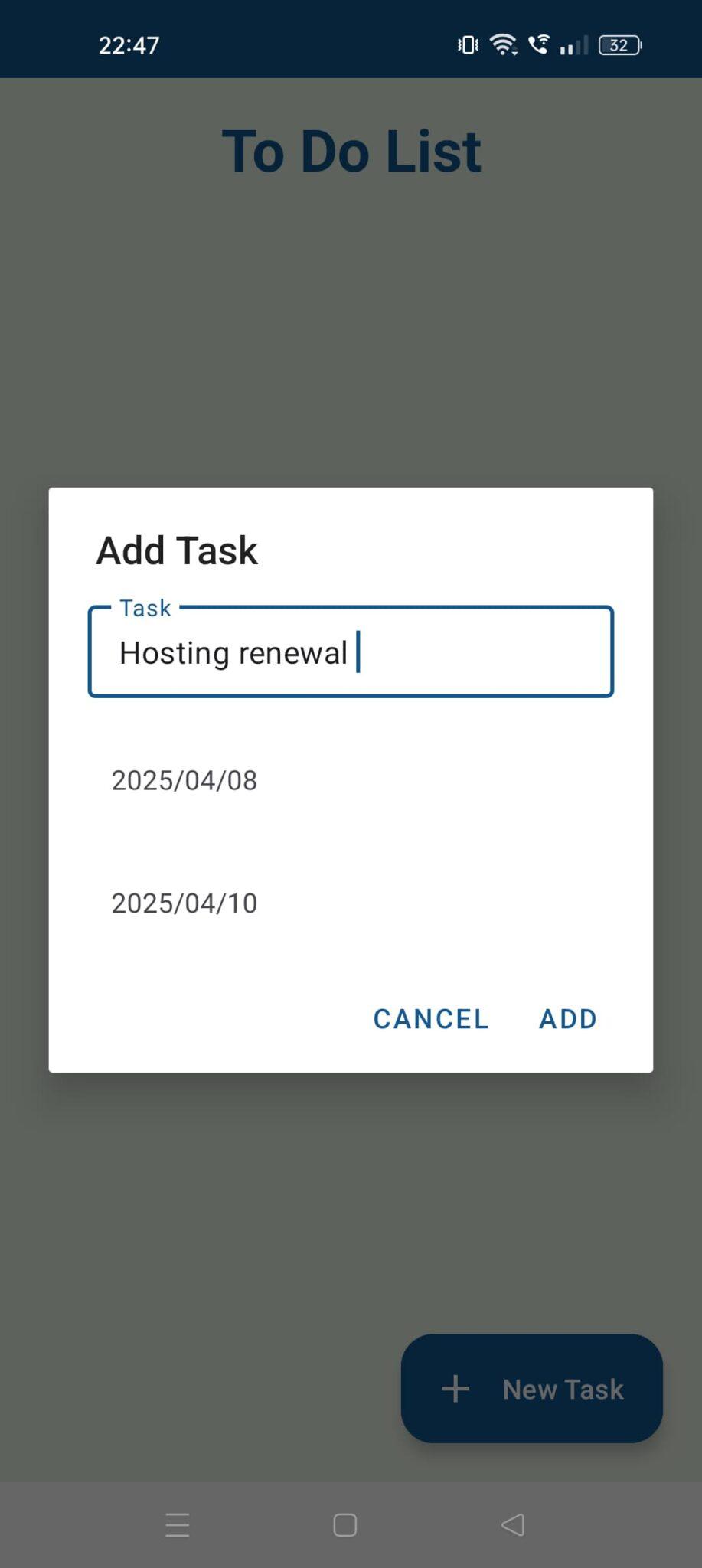 To-Do List Android Application using SQLite - PHPGurukul