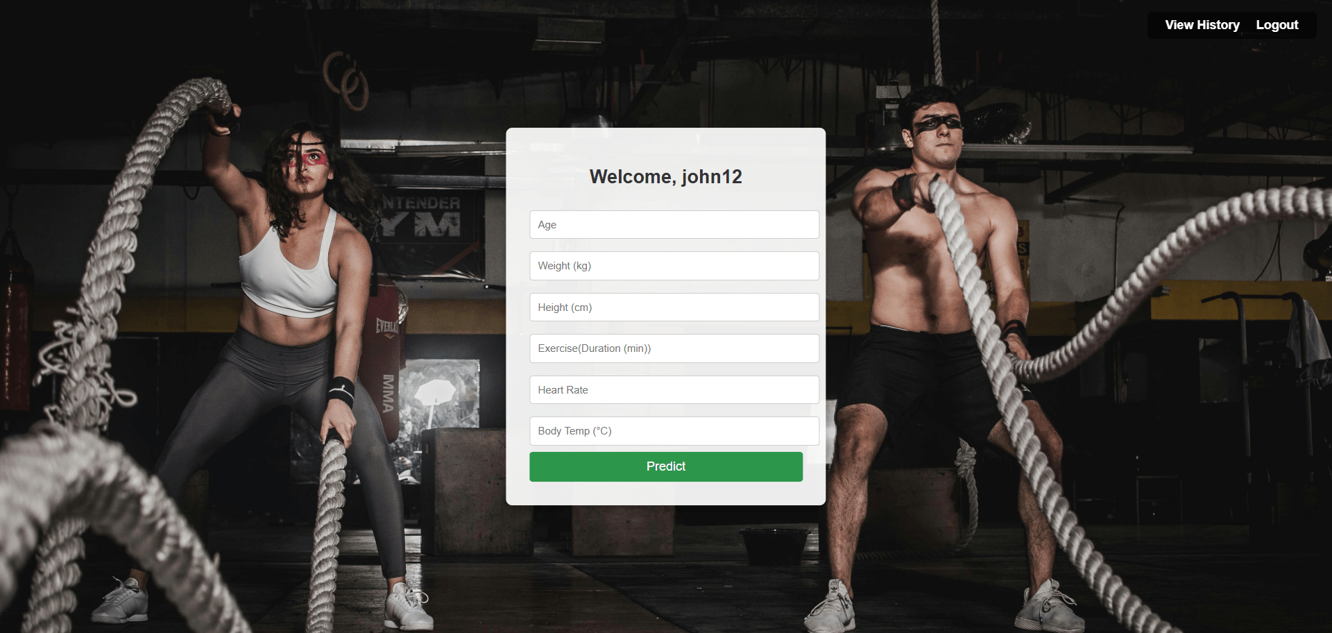 Calorie Burn Tracker using Python & Machine Learning - PHPGurukul
