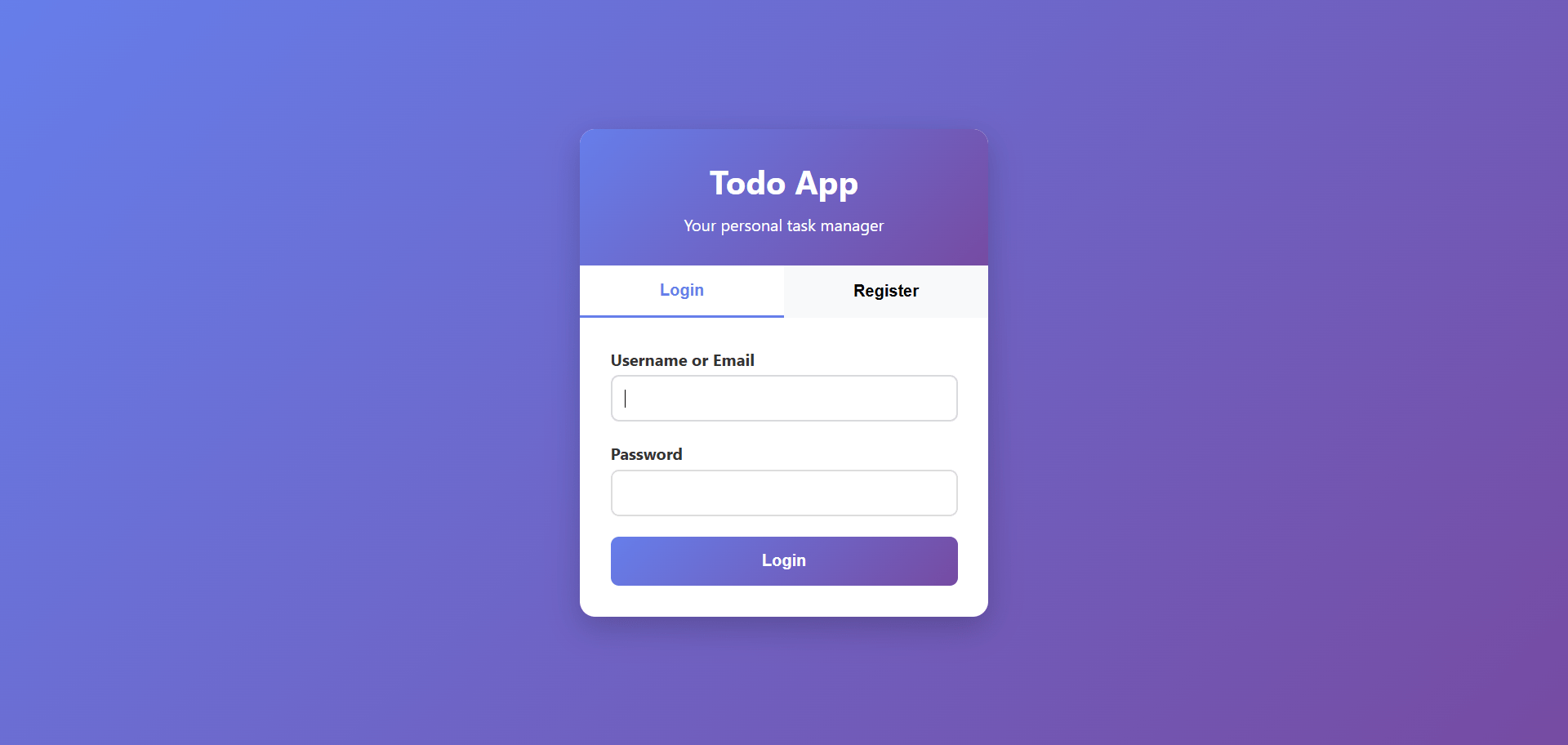 Todo App using PHP and MySQL - PHPGurukul