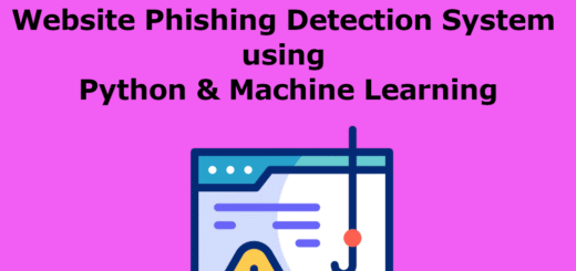 Website-Phishing-Detection-System-using-Python-MachineLearning
