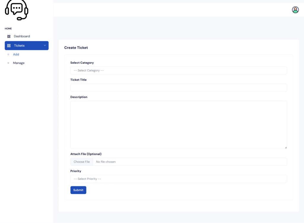 Support-Ticket-System-Laravel-Ticket-Creation